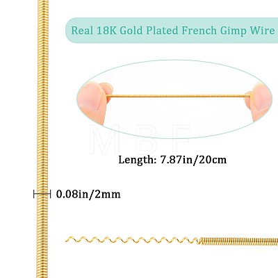 Rack Plating Copper French Wire KK-K247-01G-02-1