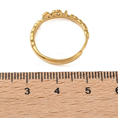 304 Stainless Steel Cuff Open Rings SA-CBAD22F-01G-A-1