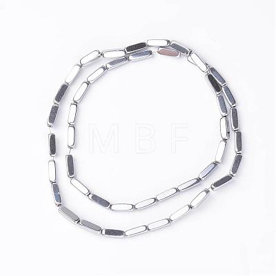 Cuboid Non-Magnetic Synthetic Hematite Beads Strands G-D800-11B-1