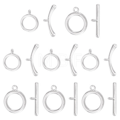 10Pcs 2 Styles Brass Toggle Clasps FIND-TA0008-44A-1