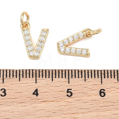 SHEGRACE Brass Micro Pave Clear Cubic Zirconia Pendants XGRQ29776-394G-V-1