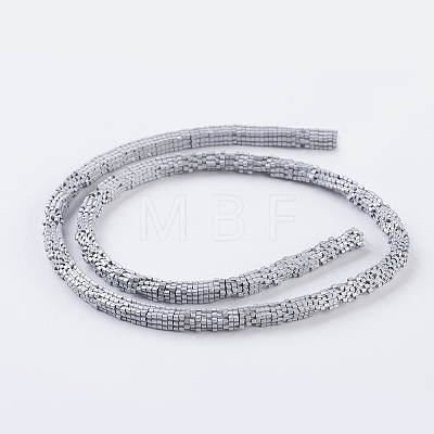 PVD Vacuum Plating Electroplate Non-magnetic Synthetic Hematite Beads Strands G-F534-E05-1