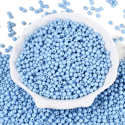 Opaque Acrylic Beads SACR-A006-06B-1