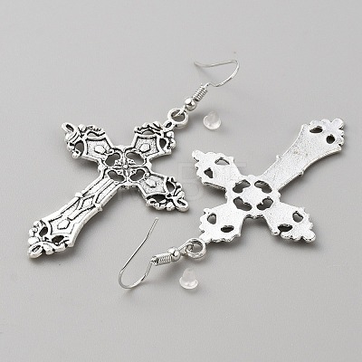 Bohemia Alloy Dangle Earrings for Women EJEW-WH0009-42C-1