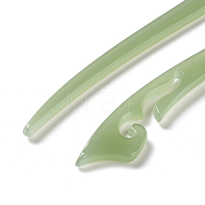 Opaque Acrylic Hair Sticks OHAR-C011-03D-1