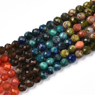 Natural Mixed Gemstone Beads Strands G-D080-A01-03-25-1