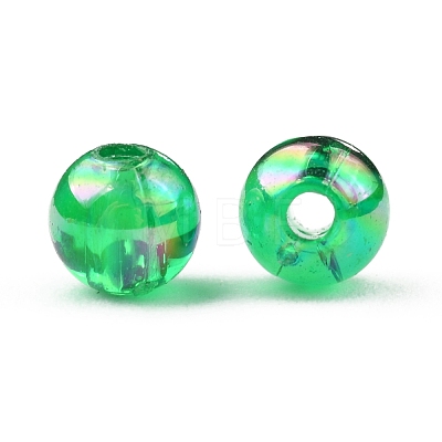 AB Color Round Transparent Acrylic Spacer Beads Mix X-PL732M-1
