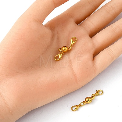 Brass Magnetic Clasps KK-YW0001-56G-1