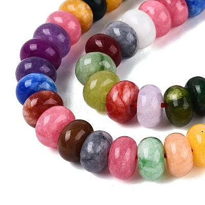 Natural White Jade Beads Strands G-Q613-01F-39-1