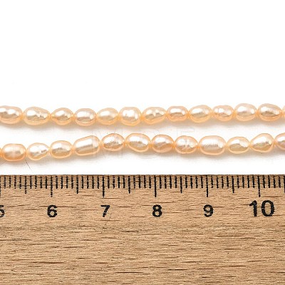 Natural Cultured Freshwater Pearl Beads Strands PEAR-I007-01L-03-1