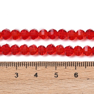 Transparent Glass Beads Strands GLAA-G125-01A-07-1