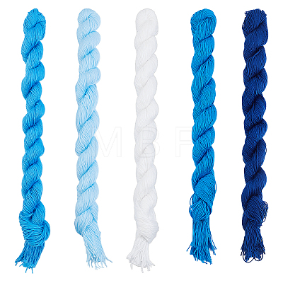 5 Bundles 5 Colors Cotton Embroidery Thread DIY-ME0003-33-1