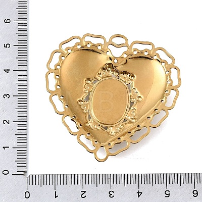 304 Stainless Steel Enamel Big Pendants LS-STAS-E520-01B-G-1