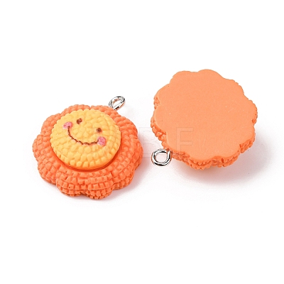 Opaque Resin Pendants RESI-G127-01D-1