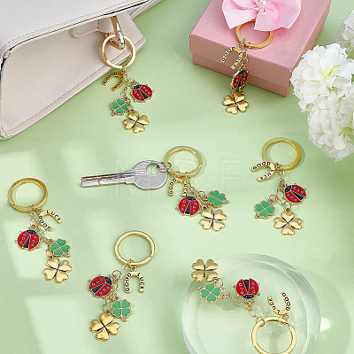 20Pcs Alloy Enamel Keychains KEYC-SC00054-1