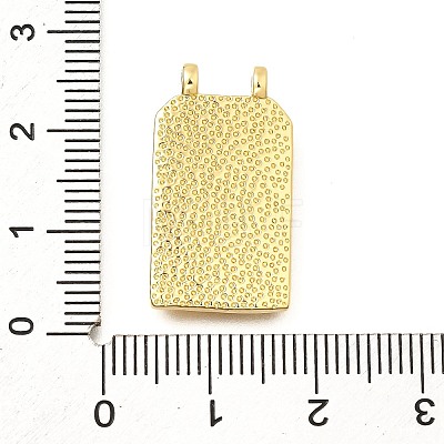 Rectangle Brass Pendants KK-S508-03D-G-1