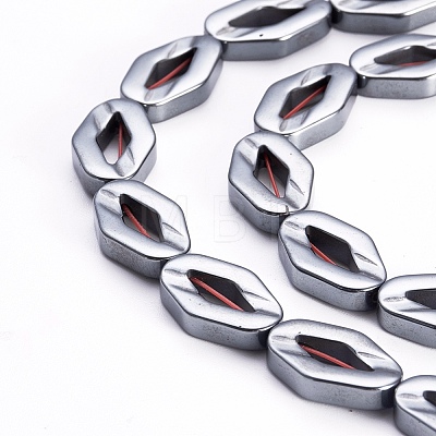 Non-magnetic Synthetic Hematite Beads Strands G-P363-11B-1
