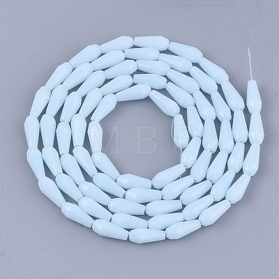 Opaque Solid Color Glass Beads Strands X-GLAA-T009-001I-1