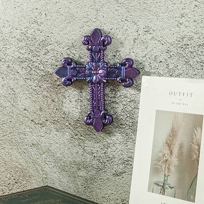 Religion Cross Shape Display Decoration DIY Silicone Mold DIY-K071-01A-1