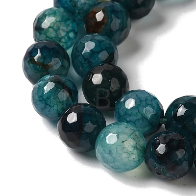 Dyed & Heated Natural Dragon Veins Agate Beads Strands G-P539-A01-28-1