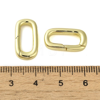Brass Spring Gate Rings KK-B089-04G-1