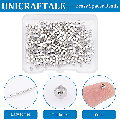 300Pc Brass Spacer Beads FIND-UN0015-46P-1
