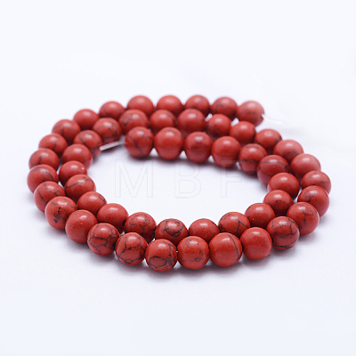 Synthetic Turquoise Beads Strands G-F531-4mm-J02-1