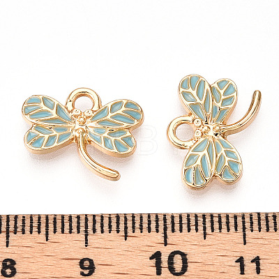 Light Gold Plated Alloy Pendants ENAM-T009-69B-RS-1