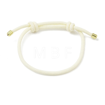 Adjustable Nylon Round Milan Cord Slider Bracelet Making FB-H001-01G-16-1