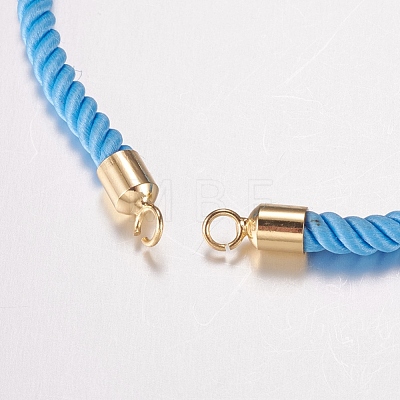 Nylon Twisted Cord Bracelet Making MAK-F019-02G-1