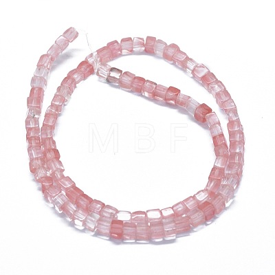 Cherry Quartz Glass Beads Strands G-F631-C06-1