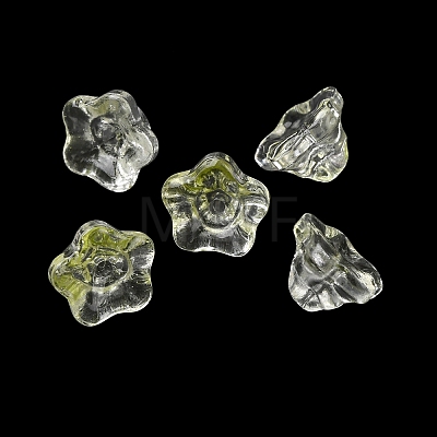 Baking Paint Transparent Glass Beads GLAA-T025-81C-07-1