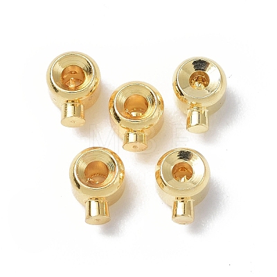Brass Crimp Beads KK-P223-35G-1