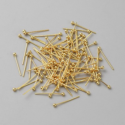 100Pcs Brass Ball Head Pins FIND-WH0110-694B-G-1