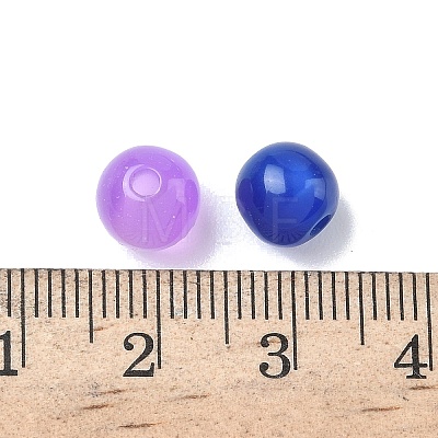 Round Imitation Cat Eye Resin Beads RESI-R157-8mm-M-1