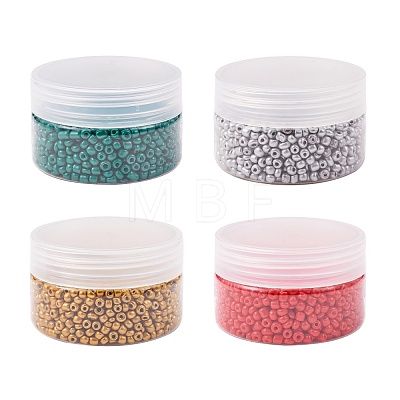 Baking Paint Glass Seed Beads SEED-CJ0001-01-1