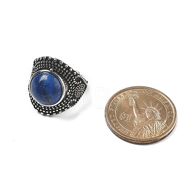 Natural Lapis Lazuli Adjustable Rings RJEW-I108-03AS-02-1