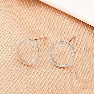 316 Stainless Steel Stud Earrings EJEW-D339-05P-1