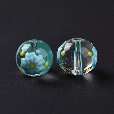 Transparent Glass Beads LAMP-B021-03B-02-1