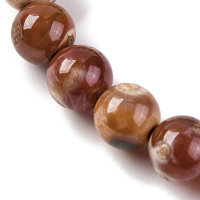 Natural Fire Crackle Agate Beads Strands G-G163-A01-02-1