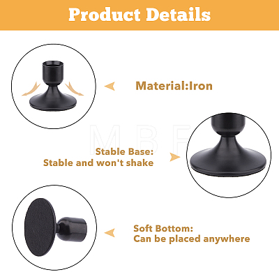 Iron Candle Holders FIND-WH0427-90EB-1