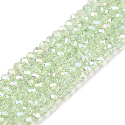 Electroplate Glass Beads Strands EGLA-A044-T1mm-B09-1