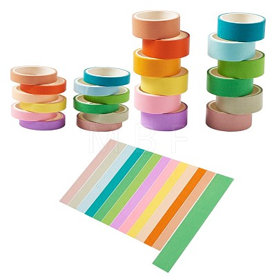 12 Colors DIY Scrapbook Decorative Adhesive Tapes DIY-TA0002-40-1