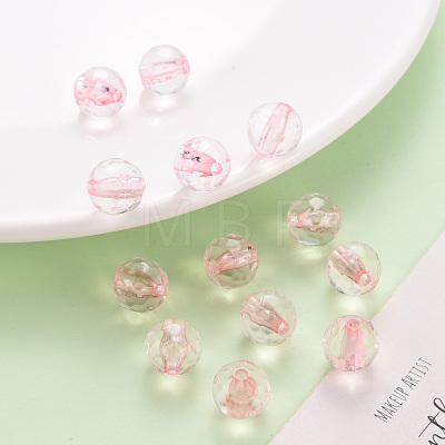 Transparent Acrylic Beads TACR-S154-10A-26-1