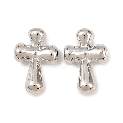 Cross Brass Beads KK-Z146-33P-1