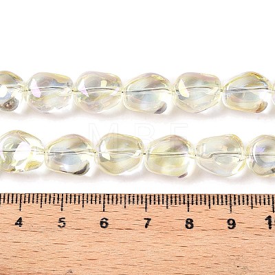 Electroplate Glass Beads Strands EGLA-T021-08C-1