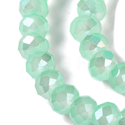 Baking Electroplate Glass Beads Strands X-DGLA-A039-J8mm-B07-1