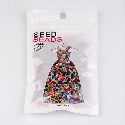 12/0 Opaque Colours Round Glass Seed Beads X-SEED-A010-2mm-51-1