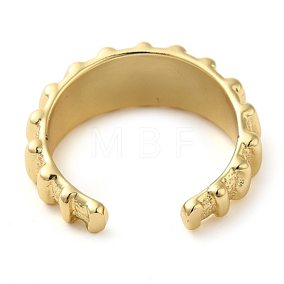 Brass Open Cuff Ring for Women RJEW-Z070-05G-01-1