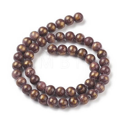 Natural Mashan Jade Beads Strands G-P232-01-L-8mm-1